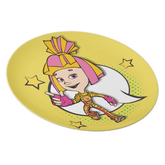 The Fixies | Fixie Comics - Simka Dinner Plate (Right Side)