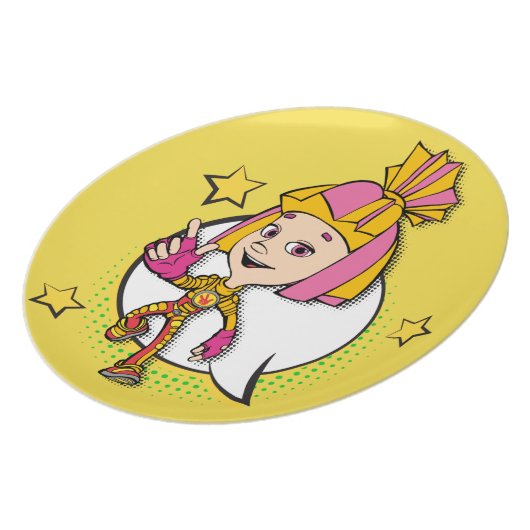 The Fixies | Fixie Comics - Simka Dinner Plate (Left Side)