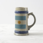The Flag Of Argentina Beer Stein at Zazzle
