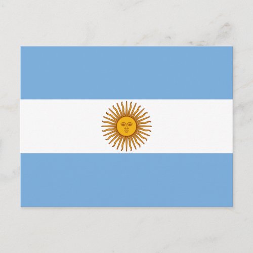 The Flag of Argentina Postcard