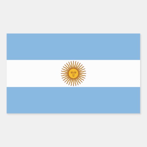 The Flag of Argentina Rectangular Sticker
