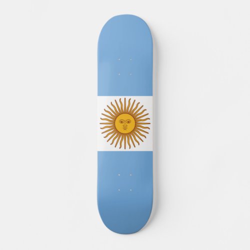 The Flag of Argentina Skateboard