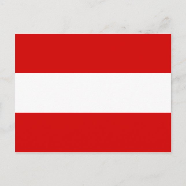 The Flag of Austria Postcard (Front)