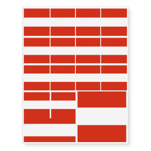 The flag of Austria Temporary Tattoos