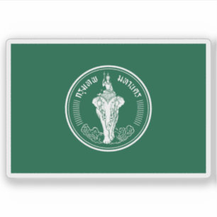 The flag of Bangkok, Thailand Sticker