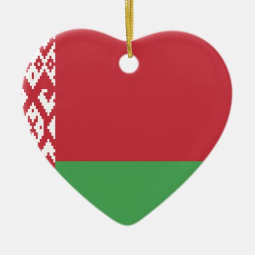 The Flag of Belarus Ceramic Ornament