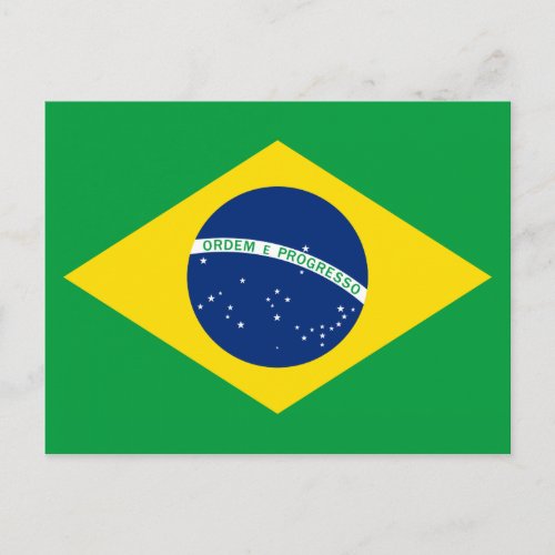 The Flag of Brazil Postcard