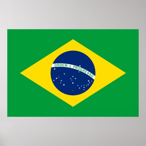 The Flag of Brazil Poster