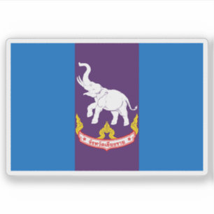 The flag of Chiang Rai province, Thailand Sticker