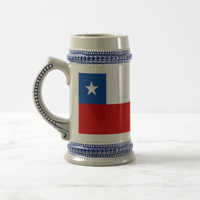 The Flag of Chile Beer Stein (Left)