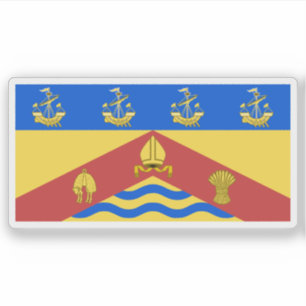 The flag of Christchurch, New Zealand Sticker
