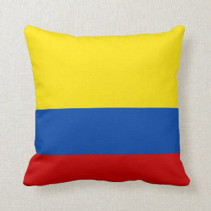 The Flag of Colombia Throw Pillow