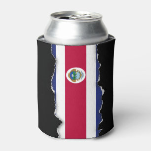 The Flag of Costa Rican Can Cooler