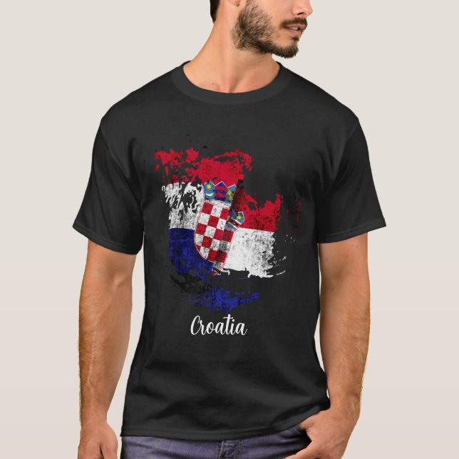 the flag of Croatia T-Shirt (Front)