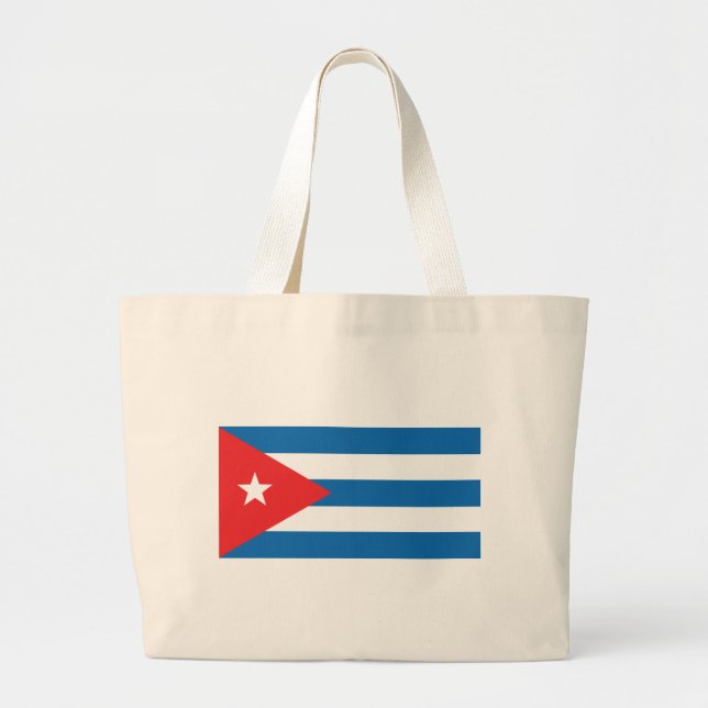 The Flag of Cuba Large Tote Bag (Front)