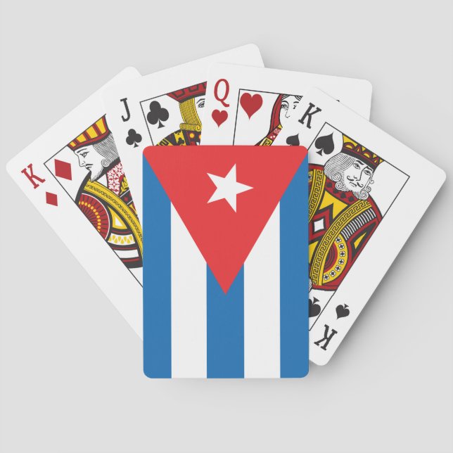 The Flag of Cuba Poker Cards (Back)