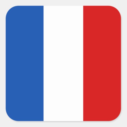 The Flag of France Square Sticker