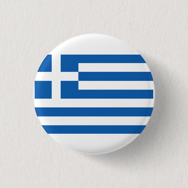 The flag of Greece  Button (Front)