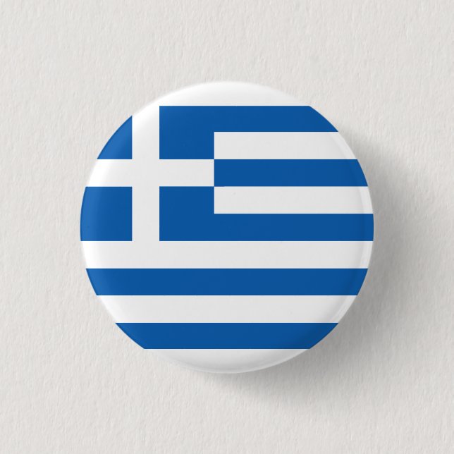 The flag of Greece  Button (Front)