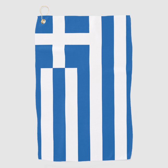 The flag of Greece  Golf Towel (Front)