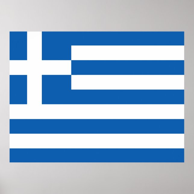 The flag of Greece  Poster (Front)