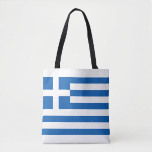 The flag of Greece Tote Bag