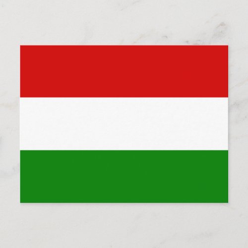 The Flag of Hungary Postcard