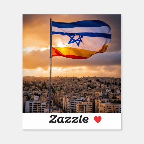 The Flag of Israel Symbol of Unity and Identity Sticker