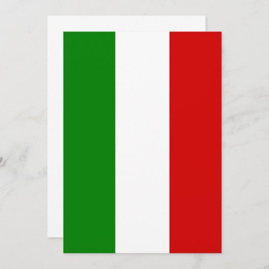 The Flag of Italy (Front/Back)