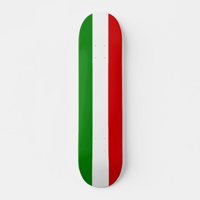 The Flag of Italy Skateboard Deck (Front)