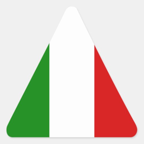 The Flag of Italy Triangle Sticker