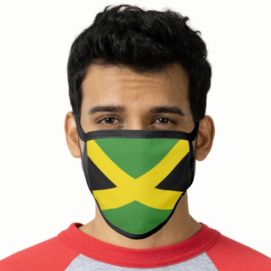 The Flag of Jamaica Face Mask (Worn Him)