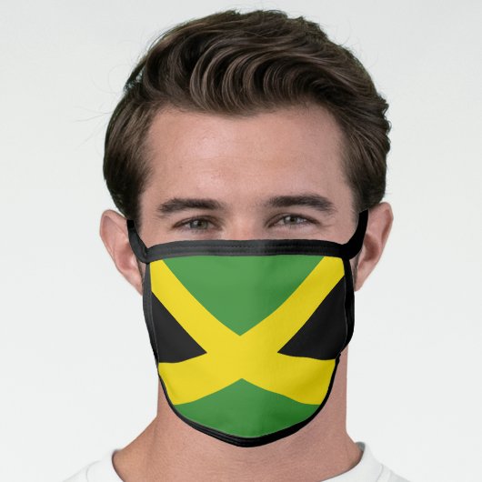 The Flag of Jamaica Face Mask (Worn Him)