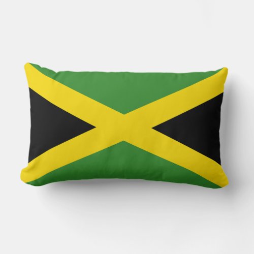 The Flag of Jamaica Lumbar Pillow