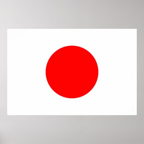 The Flag of Japan Poster