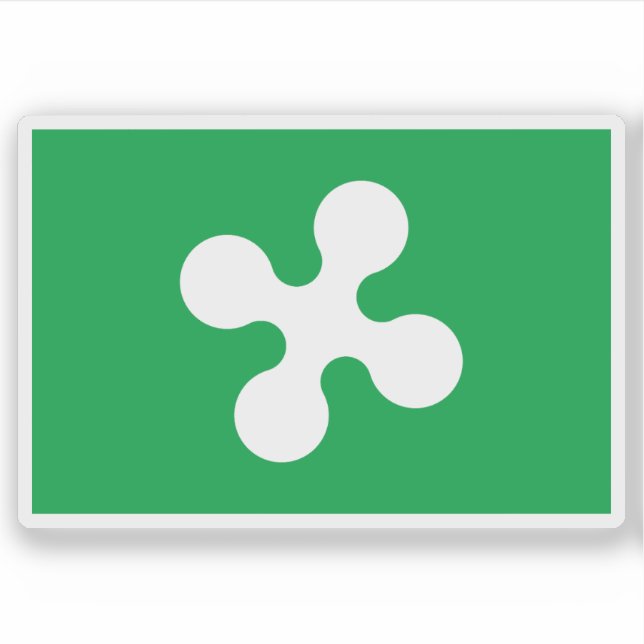 The flag of Lombardy, Italy Sticker (Front)