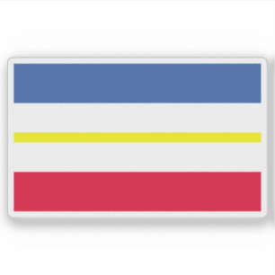 The flag of Mecklenburg-Western, Pomerania Sticker