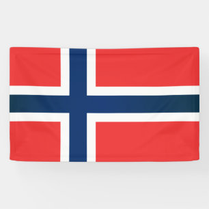 The Flag of Norway Banner