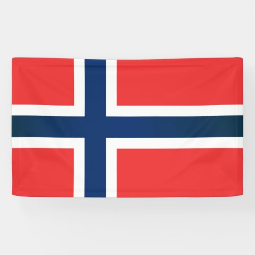 The Flag of Norway Banner