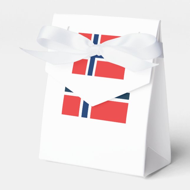 The Flag of Norway Favor Boxes (Front Side)