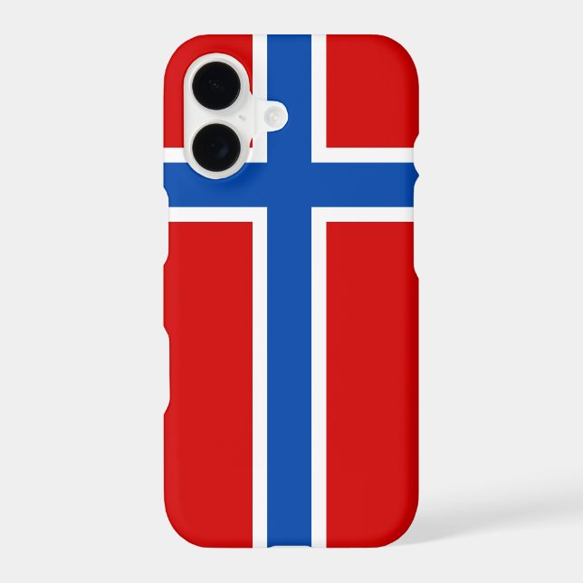 The Flag of Norway Iphone Case (Back)