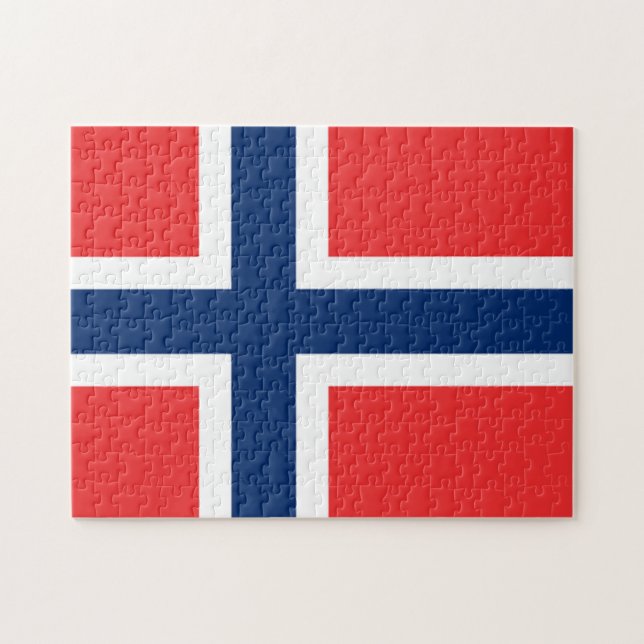 The Flag of Norway - Scandinavia Jigsaw Puzzle (Horizontal)