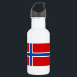 The Flag of Norway Water Bottle<br><div class="desc">The flag of Norway is made of a blue cross on a red background. It's a great for those who love Norway or have a Norwegian heritage. This design is also available on many other for you to choose from.</div>