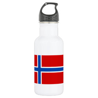 The Flag of Norway Water Bottle