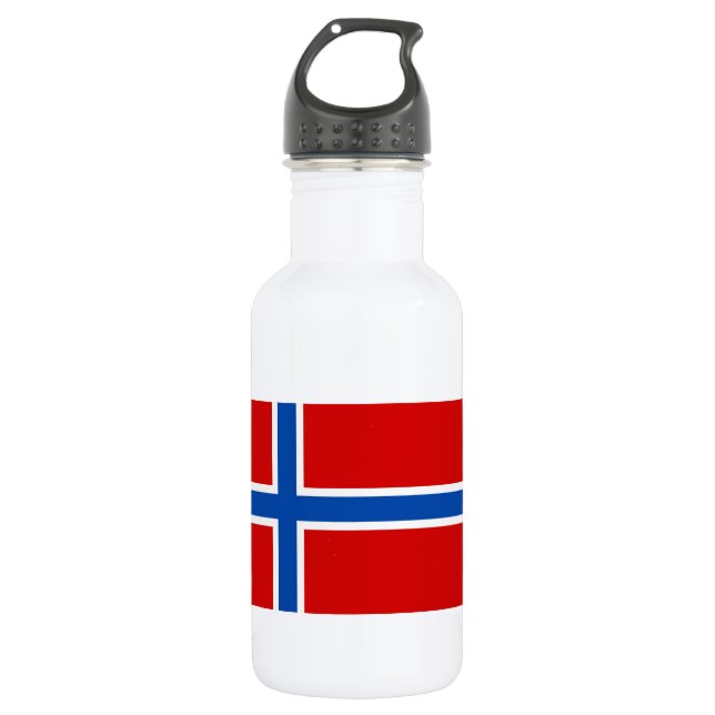 The Flag of Norway Water Bottle (Front)