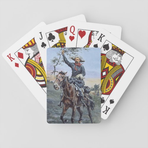 The Flag of Peace by Frederic Remington Poker Cards