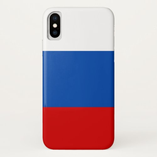 The flag of Russia iPhone X Case