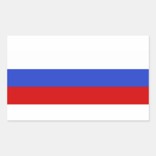 The Flag of Russian Rectangular Sticker