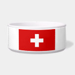 The Flag of Switzerland Bowl<br><div class="desc">The flag of Switzerland is great gift for those who love Switzerland or those who have a Swiss heritage. The Swiss flag of the Swiss Confederation known as Switzerland in English, Schweiz in German, Suisse in French and Svizzera in Italian. This design is also available on many other souvenirs for...</div>