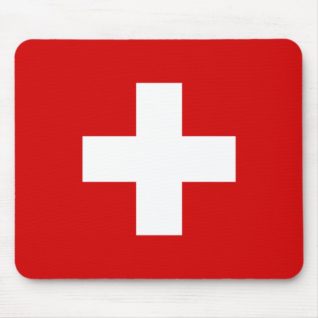 The Flag of Switzerland Mouse Pad (Front)
